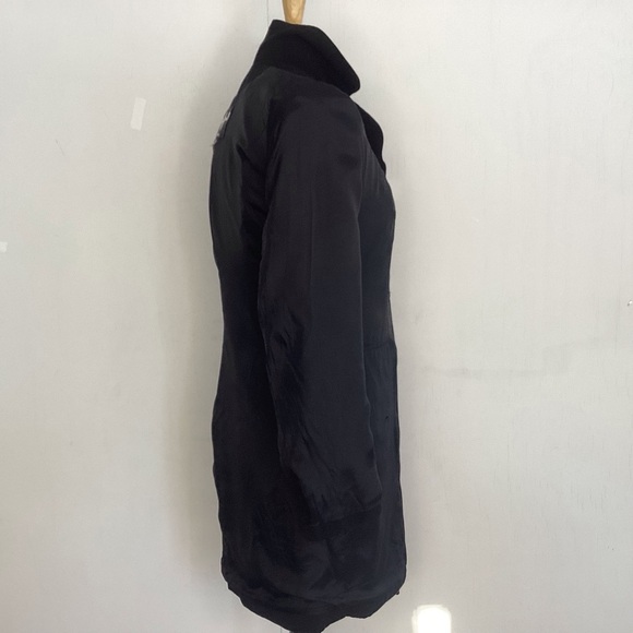 Tempo Paris long fitted power classic tailored two button lined black blazer 6 - Picture 9 of 10